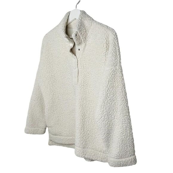 AERIE Teddy 1/4 Button Up Jacket - Picture 2 of 9